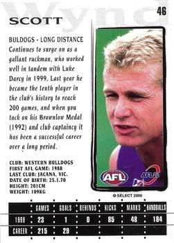 2000 Select AFL Millennium #46 Scott Wynd Back